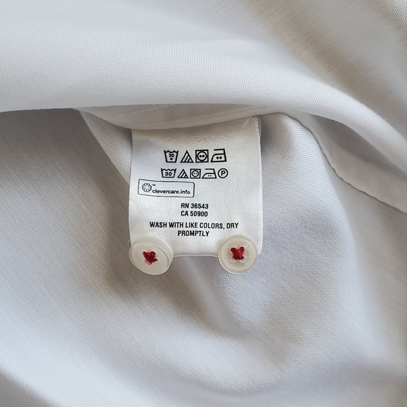 TOMMY HILFIGER, Non-Iron Slim Fit Solid Dress Shirt - Picture 2 of 4